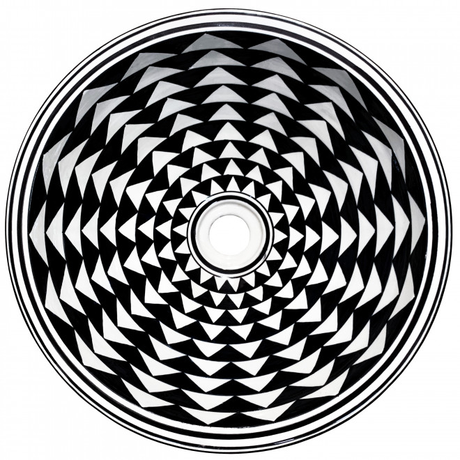 Handbemaltes Waschbecken aus Marokko SW4