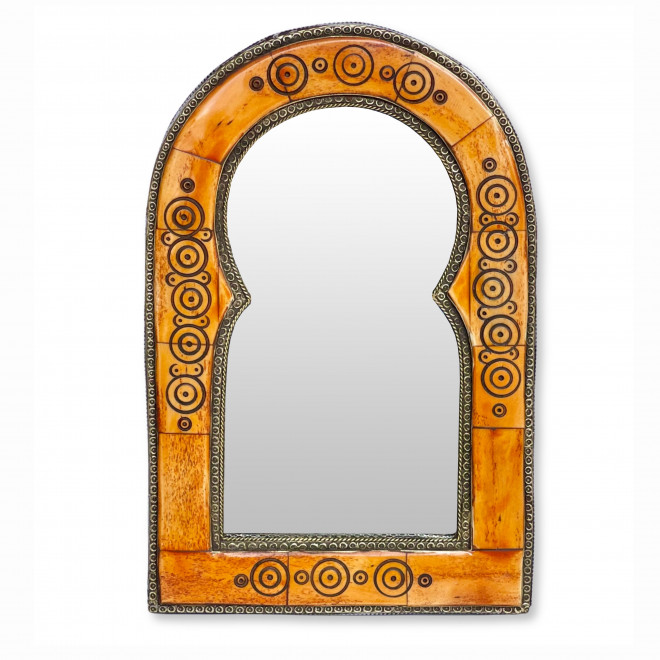Marokkanischer Spiegel Kamelornamente Henna H30cm