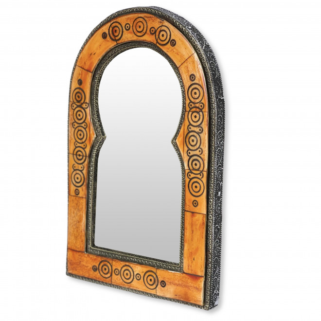 Marokkanischer Spiegel Kamelornamente Henna H30cm