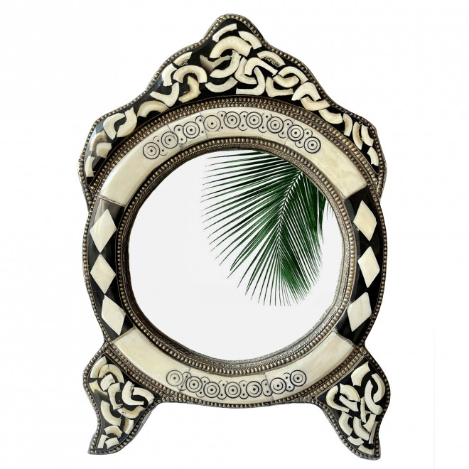 Runder orientalischer Spiegel TARA-W H35cm