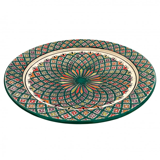 Große bunte Keramikschale aus Marokko Ø40cm