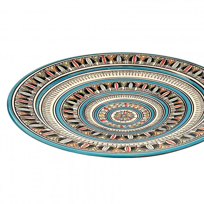 Handbemalter Servierteller aus Marokko Ø40cm