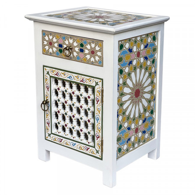 Orientalische Nachtkommode Handbemalt TALAYA