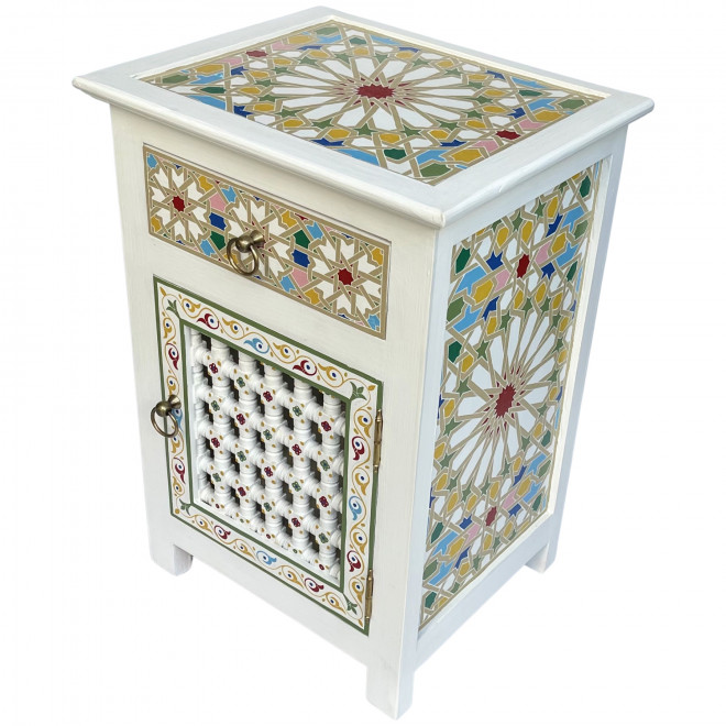 Orientalische Nachtkommode Handbemalt TALAYA