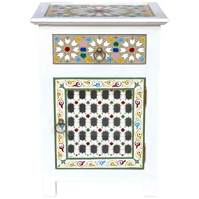 Orientalische Nachtkommode Handbemalt TALAYA