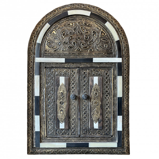 Orientalischer Spiegel mit Türen IMSWAN-K H44cm