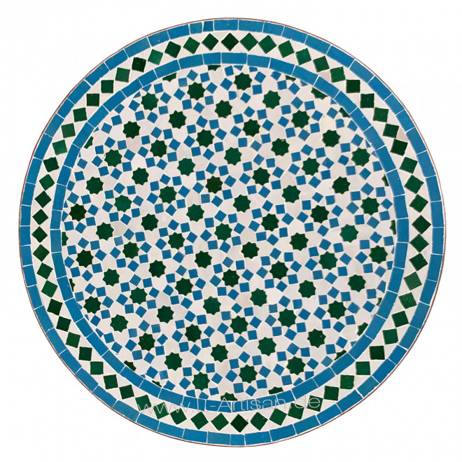 Marokkanischer Bistrotisch aus Mosaik AMIRA D60cm