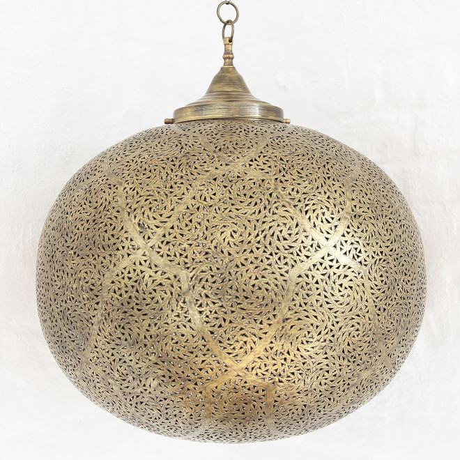 Orientalische messing Kugel-Lampe BERSCHA
