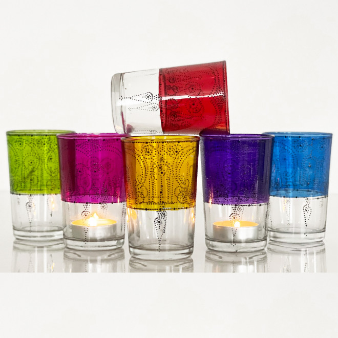 Große bunte Teegläser CHAI-L2