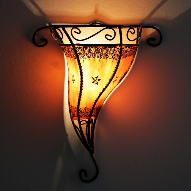 Marokkanischer Lampenschirm "Garnia" Orange