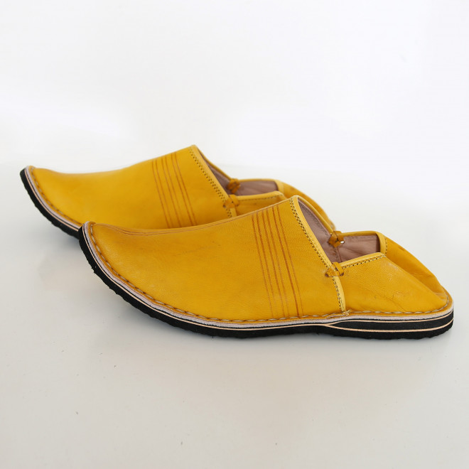 Marokkanische Lederschuhe "Babusche" Gelb