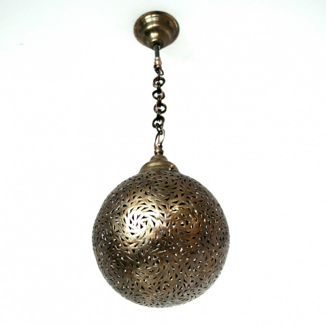 Kugel Hängelampe ESCARGO aus Messing