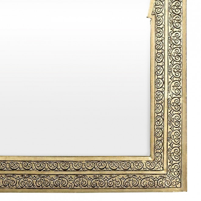 Orientalischer Messing Spiegel KASIM-L H38cm