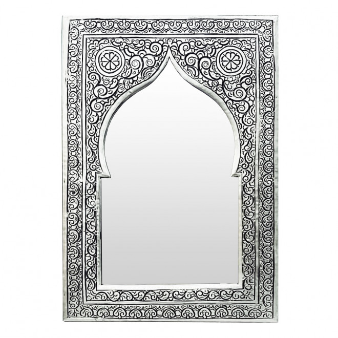 Marokkanischer silberner Spiegel Kasim-M H28cm