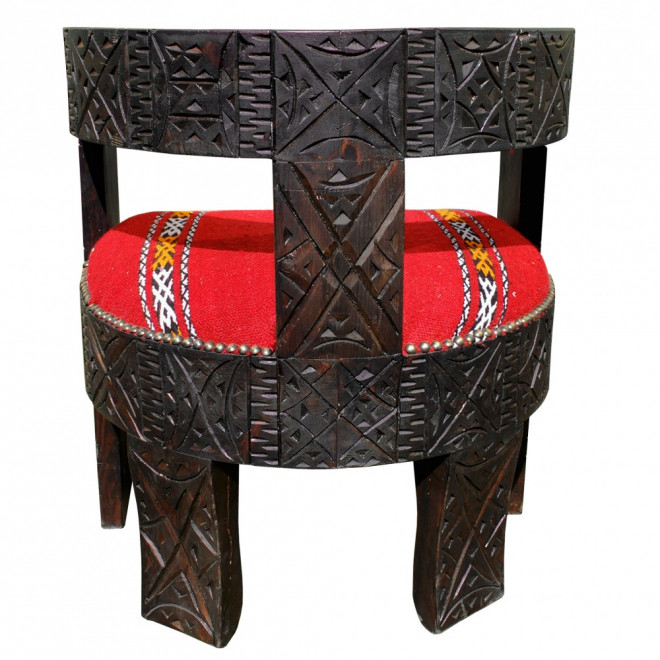 Orientalischer Sessel "Kelim" mit echtem Kelim