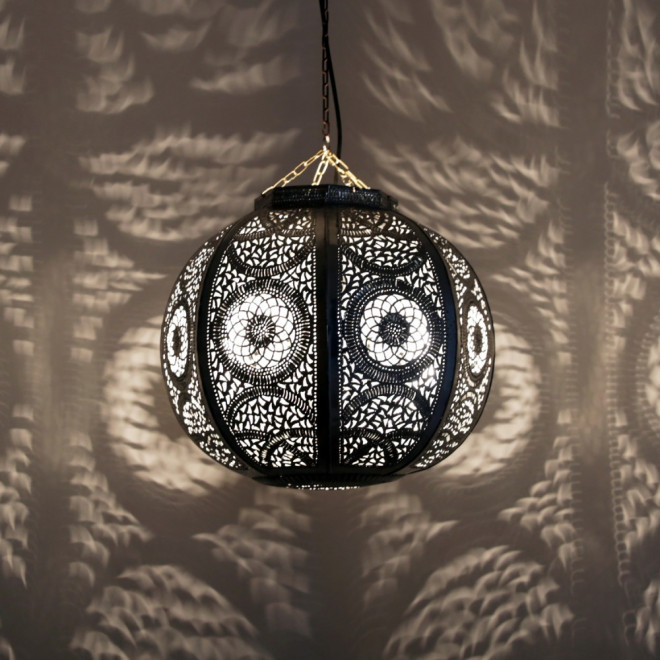 Orientalische Deckenleuchte "Kitora" Silber