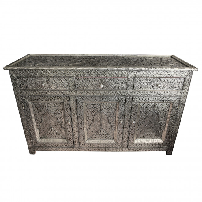 Orientalische Kommode Silber KIYAN