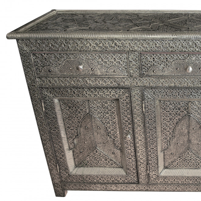 Orientalische Kommode Silber KIYAN