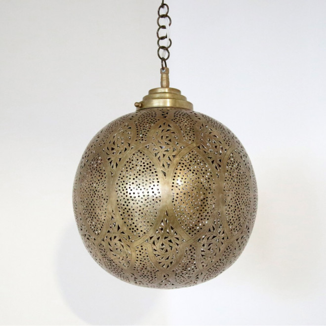 Orientalische Hängeleuchte "kora Zouak" aus Messing