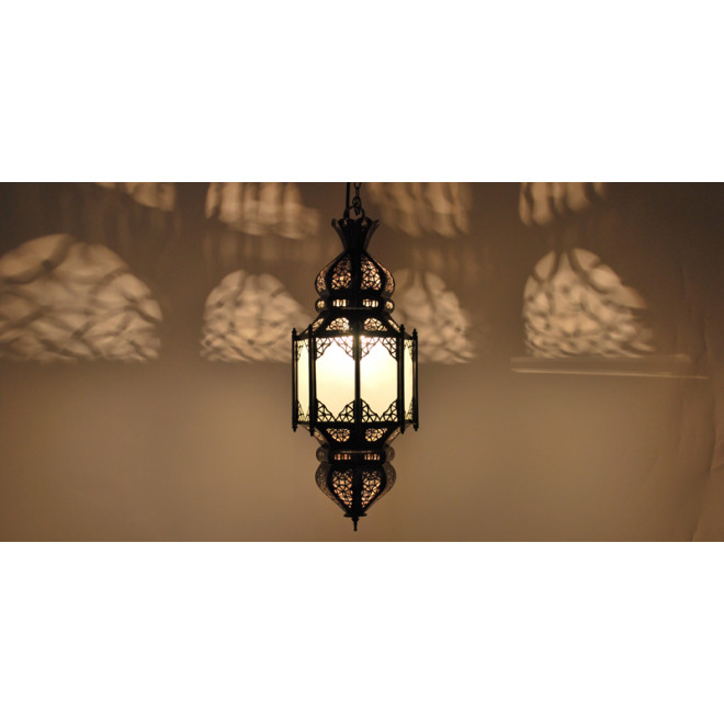 Arabische Hängelampe Lafna weiß