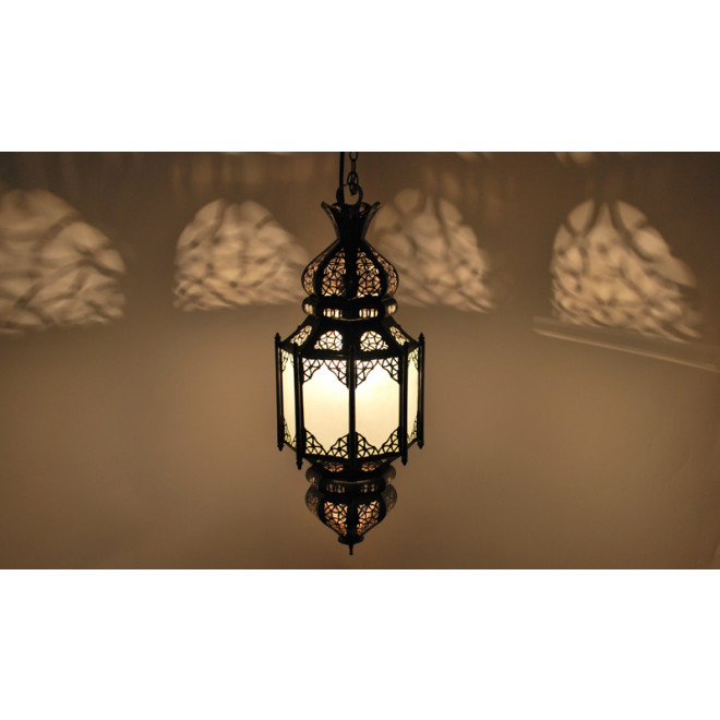 Arabische Hängelampe Lafna weiß