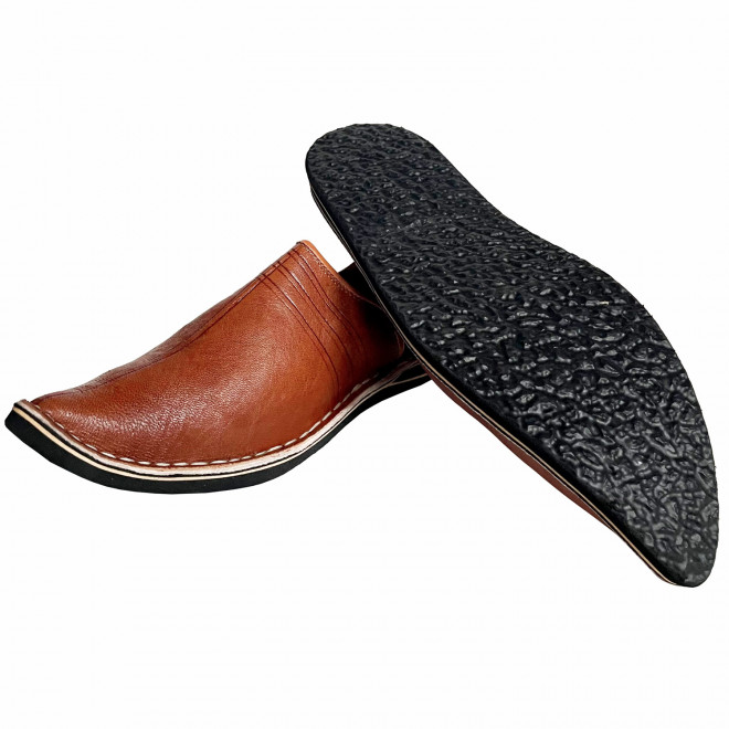 Orientalische Leder Spitz-Schuhe BABOUSCHE Cognac