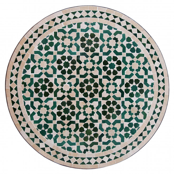 Runder marokkanischer Mosaiktisch NOWARA Ø60cm