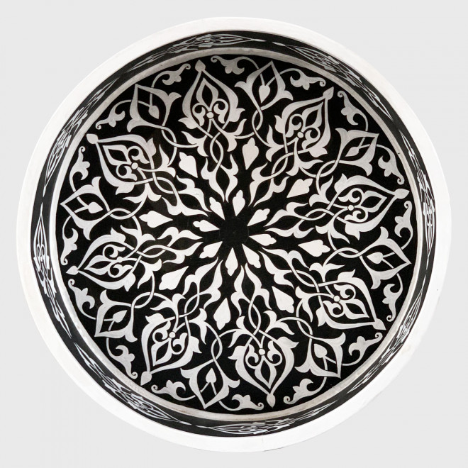 Orientalischer handbemalter Holztisch MIDA-SW