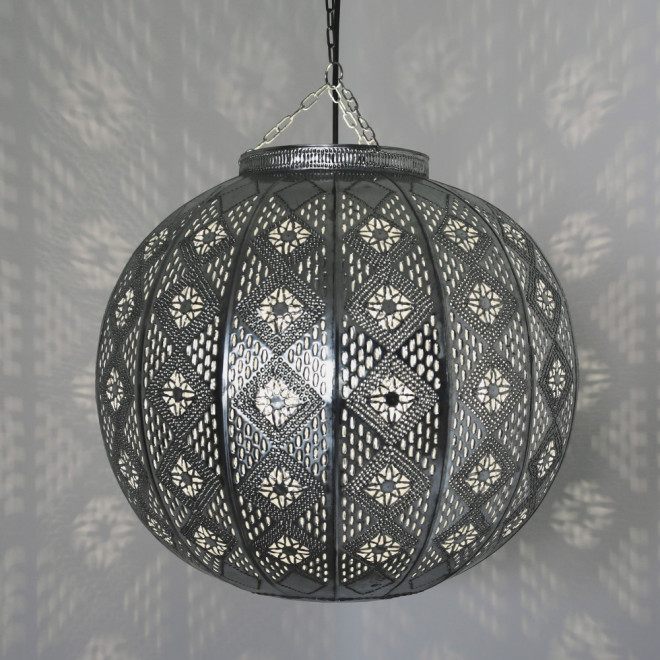 Orientalische Deckenleuchte MIMOSA Silber D38