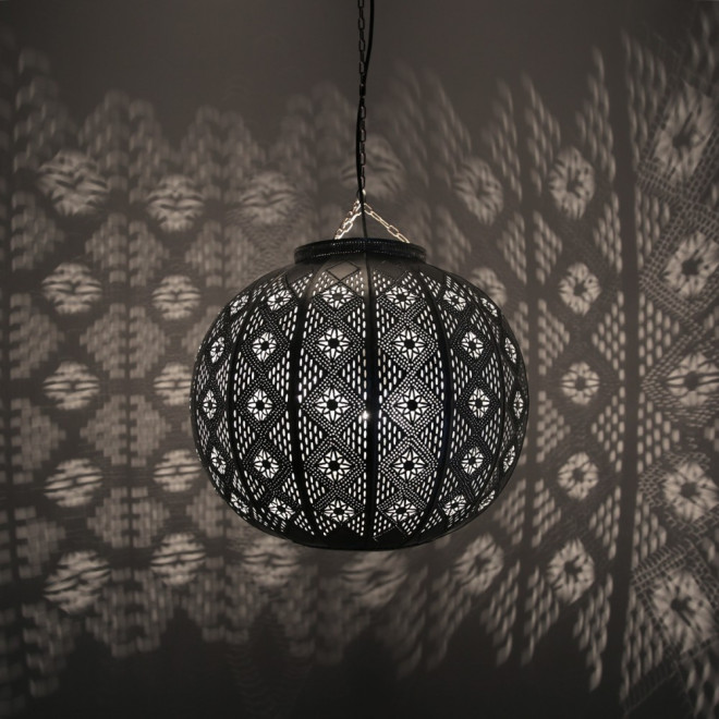 Orientalische Deckenleuchte MIMOSA Silber D38