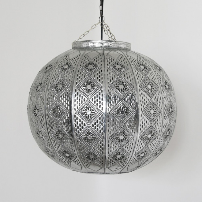 Orientalische Deckenleuchte MIMOSA Silber D38