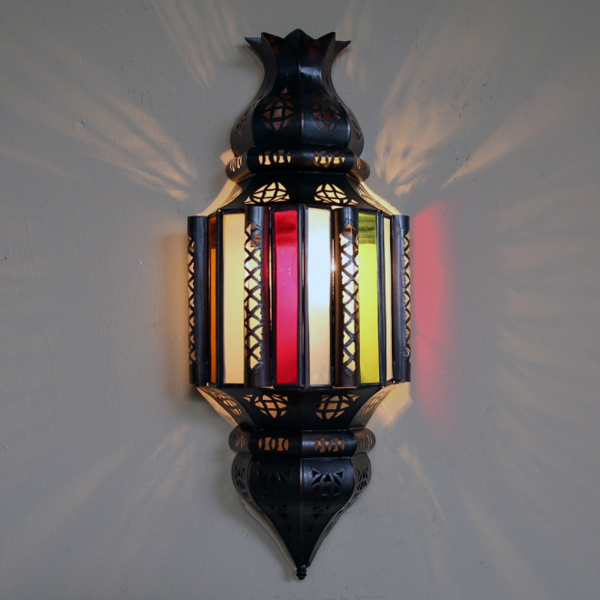 Orientalische Wandlampe aus Glas NIHAL