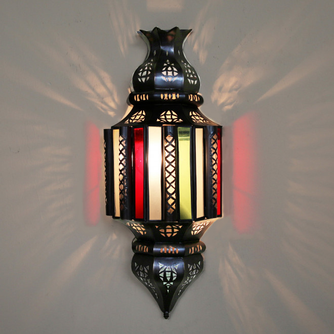 Orientalische Wandlampe aus Glas NIHAL