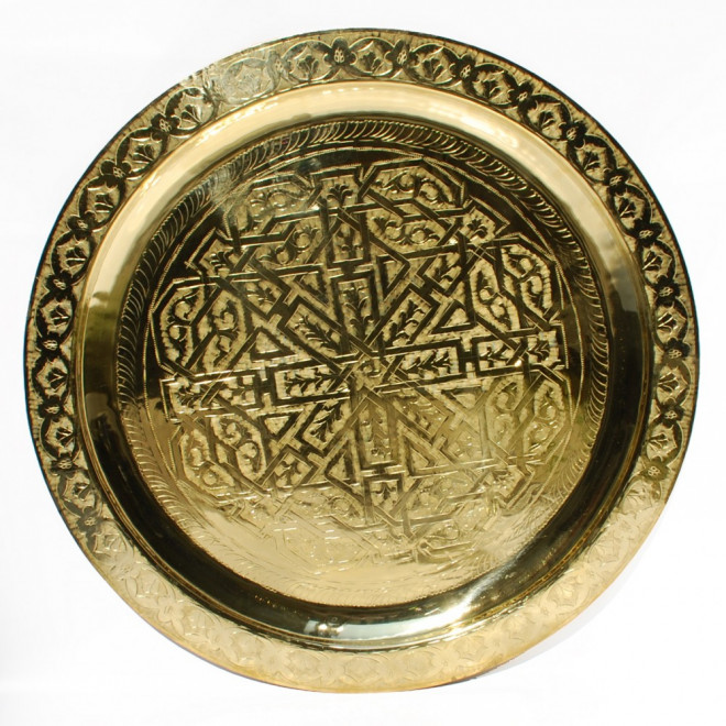 Marokkanischer Teetisch 60cm Messing