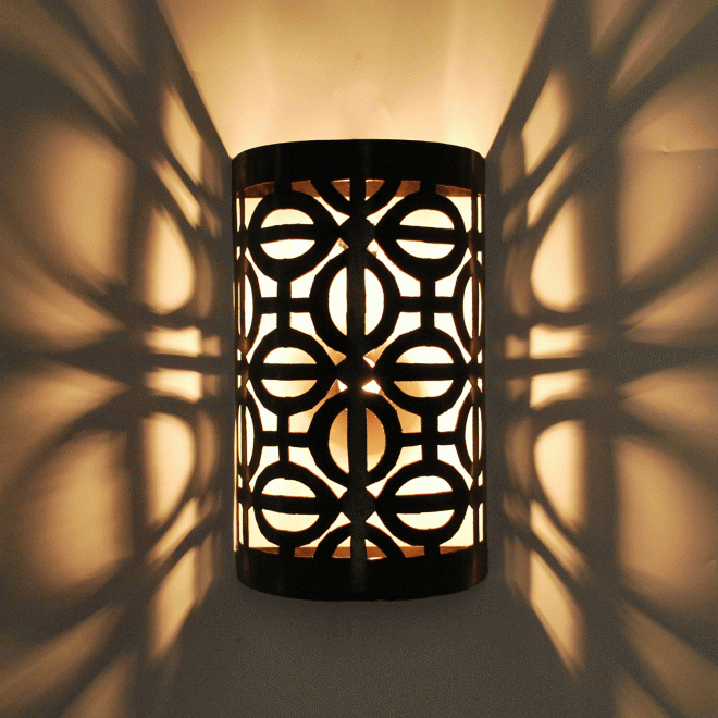 Eisen Wandlampe TOBAKA