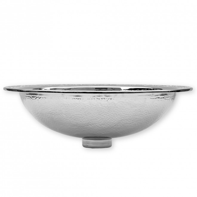 Marokkanisches Waschbecken Rund versilbertes Messing FES