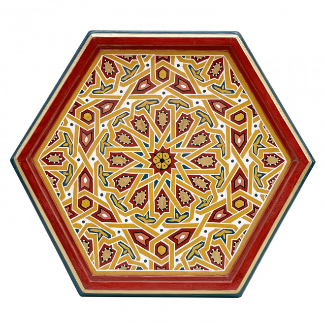 Marokkanischer Handbemalter Beistelltisch LUJA