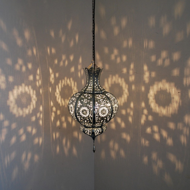 Orientalische Lampen YAMINA Silber
