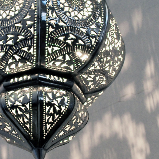 Orientalische Lampen YAMINA Silber