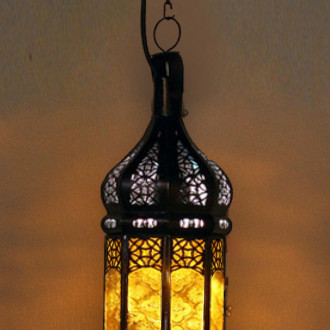 Arabische Lampe SULTAN Amber