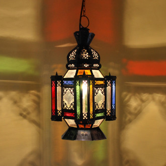 Marokkanische bunte Laterne LUMINA H57CM