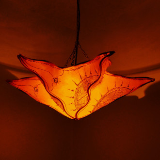 Henna-deckenleuchte SEESTERN 60cm Orange