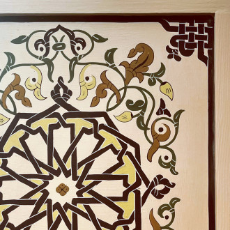 Marokkanischer Nachtschrank NOURIA Cremeweiß 70x50cm