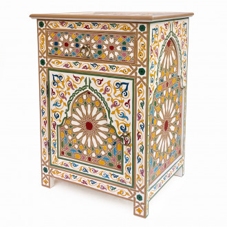 Orientalischer Nachttisch TALAYA 70x50cm Bunt