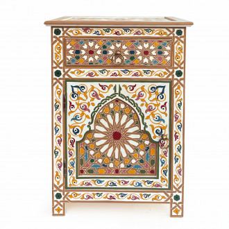 Orientalischer Nachttisch TALAYA 70x50cm Bunt