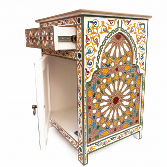 Orientalischer Nachttisch TALAYA 70x50cm Bunt