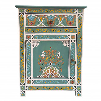 Handbemalte kleine marokkanische kommode LAINA