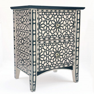 Orientalische Nachtkommode Handbemalt ARABESQ