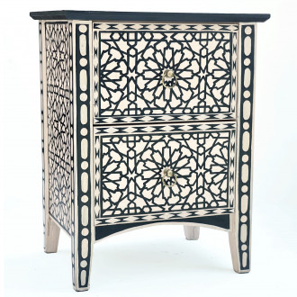 Orientalische Nachtkommode Handbemalt ARABESQ