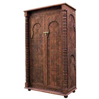 Marokkanischer Schrank Al Bab Cerdernholz Handgeschnitzt